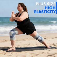 2026 Ultra-Thin Plus Size Compression Knee Pads, High-Elasticity Knitted Breathable Comfortable Plus Size Knee Pads, Unisex, Suitable For Sports Running Fitness Exercise Joint Relief Daily Wear, Air-Conditioned Room Essential, Cold Protection Leg Warmth - Multicolor - View 5