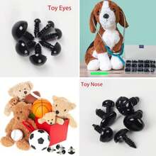 752pcs/50pcs/10pcs Safety Eyes And Nose Components, Including 228pcs Multicolor Safety Eyes And 90pcs Nose With 318pcs Washers, Suitable For Making Plush Animals And Teddy Bear Crafts, Multiple Sizes Available - A - View 4