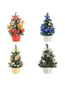 1 cây thông Noel trang trí mini nhân tạo, phụ kiện trang trí mini, quà tặng Giáng sinh cho gia đình, 20/30cm, quà tặng đặc biệt, trang trí nhà cửa - Nhiều màu - Xem 1
