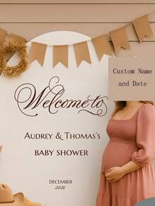 Personalized Let'S Celebrate This Wonderful Custom Text Birthday New Parents First Ceremony Wall Sticker , Suitable For Shower Room, Party, Events, Personalized Welcome Sign, Decorative Mirror Stickers - Multicolor 1 - View 3