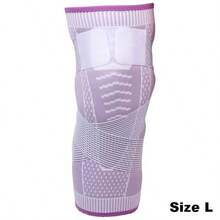 1pc Unisex Basic Compression Knee Support Brace, Suitable For Fitness, Running, Gym, Weightlifting And Other Scenarios - Purple - View 10