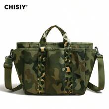 New High-End Large Capacity Multi-Function Tote Bag, Crossbody Bag, Wrinkle-Resistant Durable Canvas Shoulder Bag, Outdoor Travel Bag, Lightweight - Green - View 11