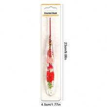 1pc Transparent Embedded Floral Resin Crochet Hook, Exquisite Bubble Shell Packaging, 2.0mm-8.0mm, Ergonomic Comfortable Handle, Suitable For Various Yarn Thicknesses, Ideal For Home DIY Sewing And Knitting Projects - Blister-coated Epoxy Crochet Hooks - View 3