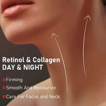 Bastão de Retinol para Cuidados com o Pescoço, Firmador da Pele do Pescoço para Pele Suave e Macia, Bastão Eliminador de Papada, Creme Hidratante e Nutritivo para o Pescoço, Redutor de Rugas no Pescoço, Cuidados Diários Anti-Envelhecimento para Mulheres - Creme - Visão 4