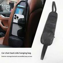 1 pièce Grand filet de rangement pour toit de voiture - Sac organisateur en maille noire durable, conception multicouche, installation facile, accessoire de voyage essentiel - multicolore - Voir 12