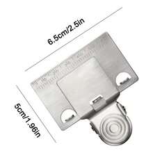 1/2pcs Precision Clear Metal Ruler Clip/Bracket, Suitable For Woodworking Positioning Accessories, Easy To Mark, Draw Lines, Flexible Ruler Positioning Clip, Measurement Accessories. Level Height Measurement Ruler Tool Ruler Level Clip. Measurement Tools, Measurement Analysis Instruments. - Multicolor - View 9