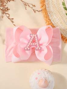 bilicaca 1pc Pink Letter Soft Baby Headband, Baby Birthday Hair Accessory, Warm And Sweat-Absorbing, Caring For Baby's Growth - Multicolor - View 22