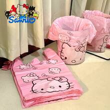 Hello Kitty 外觀設計 25/50/PET 多功能垃圾袋，提供大、中、小三種尺寸，適用於客廳、臥室、浴室和廚房，也可作為禮品袋或收納袋使用 - 查看 19