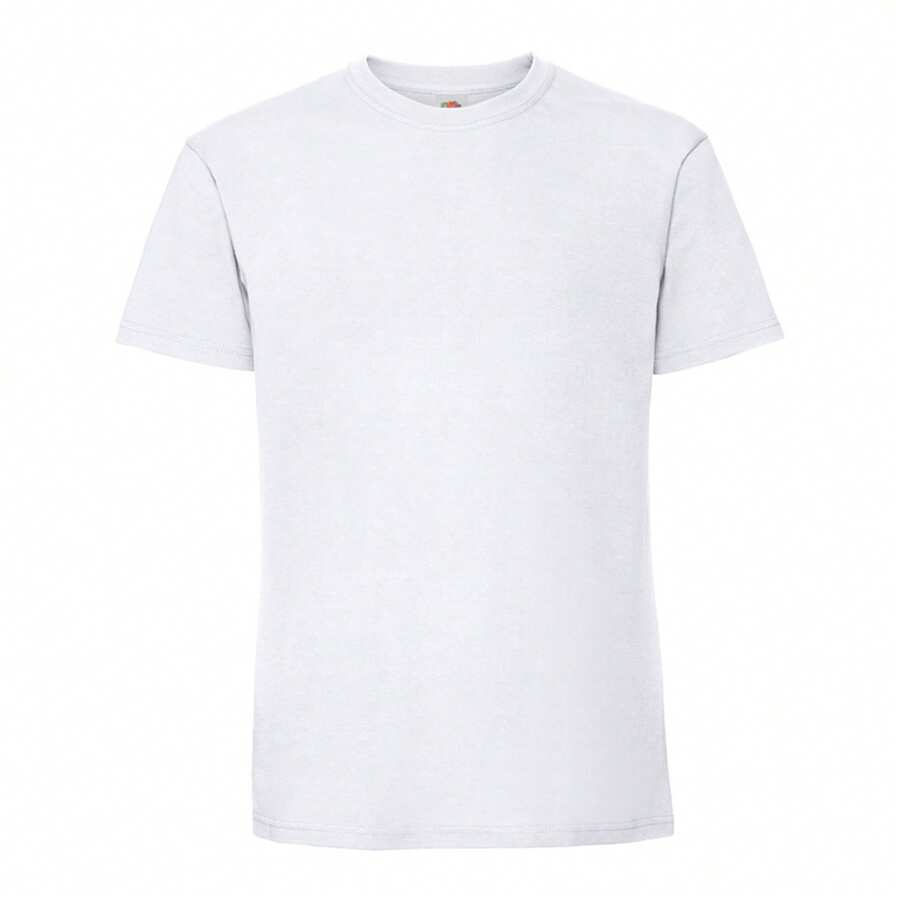 Fruit Of The Loom Mens Iconic Premium Ringspun Cotton T-Shirt - White - View 1