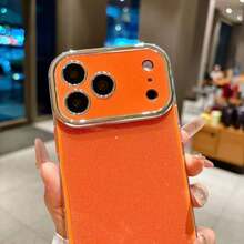 New 17Promax Glitter IPhone16Promax Apple 15 Phone Case Compatible With 14 - Orange - View 3