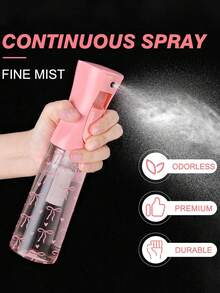 Schleifenmuster Gelb & Rosa PET Nachfüllbare Reise-Sprühflasche, Professionelle Hochdruck-Zerstäuber-Sprühflasche, 200ml/10ml Hochdruck-Kontinuierlicher Automatischer Airless-Feinsprüh-Zerstäuber, Haarstyling-Werkzeug, Haarpflegeprodukte & Zubehör, Reise-Essential - Verschiedenfarbig - Übersicht 7