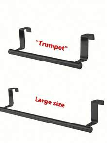 1pc Single Rod Towel Rack, Cabinet Door Towel Bar, Drill-Free Towel Bar, Kitchen Storage Rack, Kitchen Supplies, Storage Rack, Hanging Rack, Kitchen Tools, Can Neatly Hang Dishcloths, Cleaning Cloths And Small Kitchen Tools Inside Kitchen Cabinets - Multicolor - View 10