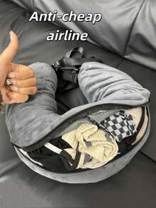 [Limited-Time Offer] Portable Neck Pillow Storage Travel Pillow Airplane Neck Pillow For Travel Car Airplanes Trips Holiday Travel Accessories Outdoor Beach Cruise Camping Vacation Travel Essential For Women Travel Gear Summer Squishy - Multicolor a - View 2