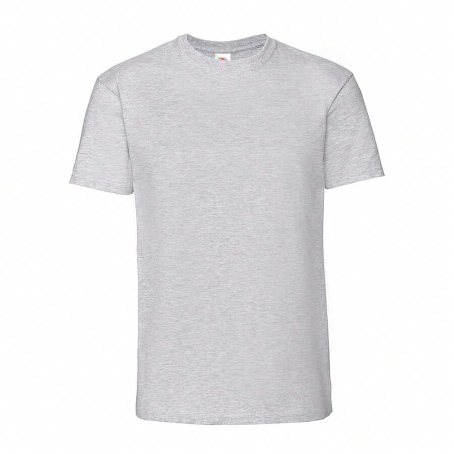 Fruit Of The Loom Mens Iconic Premium Ringspun Cotton T-Shirt - Heather Grey - View 1