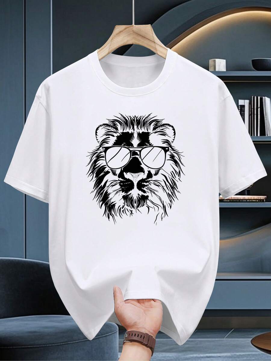 200g Short Sleeve T-Shirt 100% Cotton - Soft Crew Neck, Breathable Fabric, Ideal For Summer And Casual Wear, Machine Washable, Versatile For Layering (200gsm) - Bull King Selection - 白色 - 查看 1