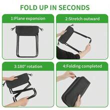 Folding Stools - Black - View 4