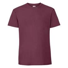 Fruit Of The Loom Mens Ringspun Premium T-Shirt - Burgundy - View 1