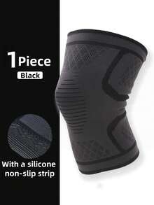 Unisex Silicone Anti-Slip Compression Knee Pads, Suitable For Basketball, Football, Hiking, Running, Absorb Sweat, Breathable, Elastic Sports Knee Supports - Multicolor - View 11