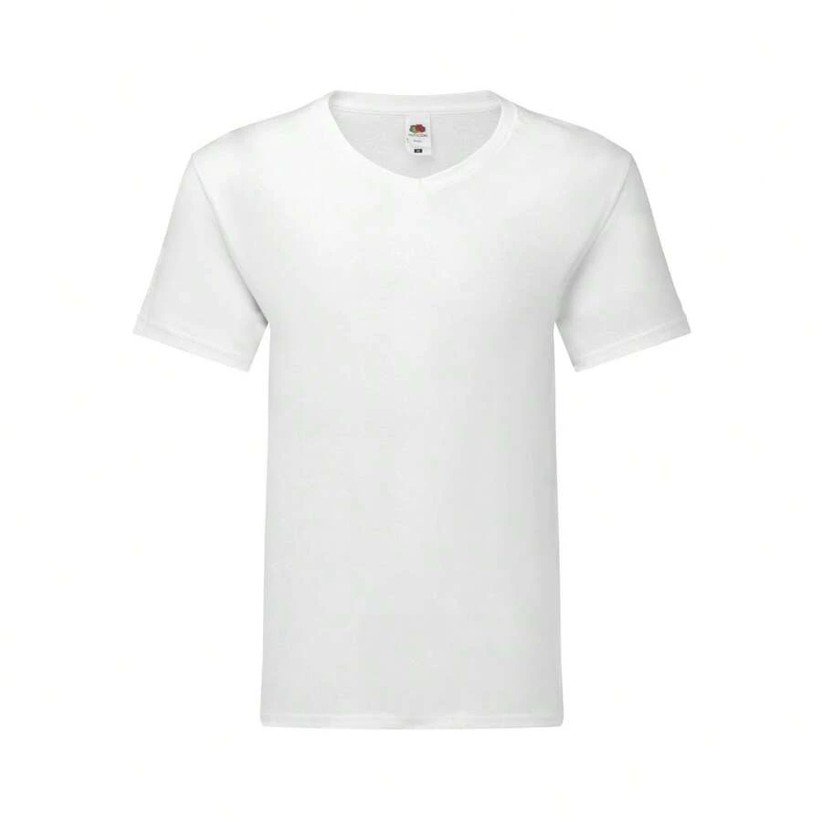 Fruit Of The Loom Mens Iconic 150 V Neck T-Shirt - White - View 1