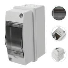 2 Way Consumer Unit Din Rail Enclosure Distribution Box Lock - A - View 1