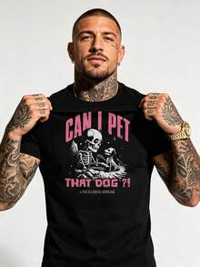 Men T-Shirts - 黑色 - 查看 1