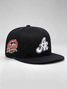 1 Pc Unisex Retro Letter Embroidered Fashionable Baseball Cap, Adjustable Design, Perfect For Outdoor Activities, Travel, And Running - Multicolor - View 10