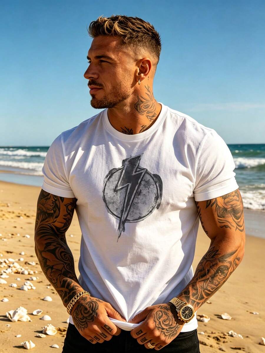 Men T-Shirts - White - View 1