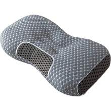 Bantal Tidur, Bantal Leher Serviks untuk Penopang Leher, Bantal Kontur Serviks untuk Meredakan Ketidaknyamanan Leher, Bantal Penopang Leher untuk Tidur Telentang, Penopang untuk Tidur Miring dan Telentang, Bantal Ergonomis dengan Sarung Bantal - Grey - View 13