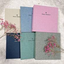 100 Pockets Dear Moment Linen Photo Album Photocard Binder Album For 2 X 3 Inch Mini Name Card Baby Kid Album - A - View 8
