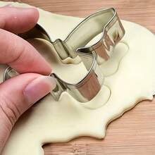 5件組不鏽鋼復活節蝴蝶餅乾模具組 DIY烘焙蛋糕模具 - 銀色 - 查看 5