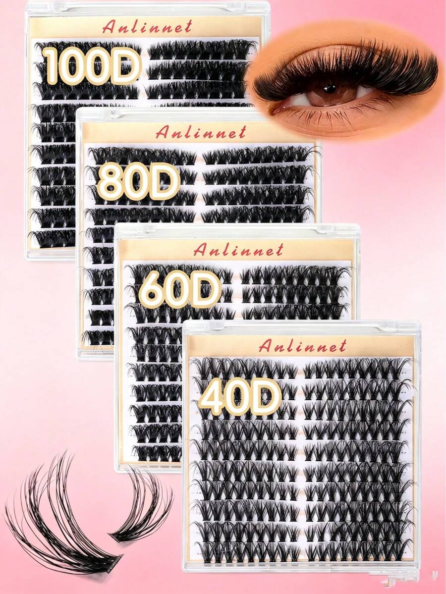 10排貓眼睫毛 D捲度 10-18mm 蓬鬆自然感 加厚豐盈接睫毛 可重複使用自然條狀假睫毛 - 查看 1