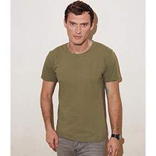 Fruit Of The Loom Mens Iconic T-Shirt - Classic Olive Green - View 4
