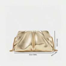 Dancing Engine Purses And Handbag Luxury Designer Shoulder Bags Pu Leather Evening Clutch Bag Purse Women's Bag - Gold - View 6