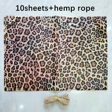 20 Sheets Leopard Print Gift Wrapping Paper + 10 Meters Jute Rope Gift Wrapping Set, Gift Wrapping Paper, Leopard Design, Birthday Gift Wrapping Paper, Party Gift Wrapping, Essential For DIY Craft Enthusiasts - A - View 11