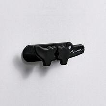 1pc Crocodile Shape Silicone Cable Organizer, Cute Desk Cord Holder For Charging Cables And Earphones - [Classic Black] Little Crocodile Cable Winder (Multifunctional) - View 7