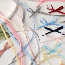 3 Colors, Each 5 Yards. Total 15 Yards. Multi Colors Satin Ribbons Wedding Party Gift Pack Ribbon Christmas Decoration Bow Additions Ribbon - Multicolor - View 3