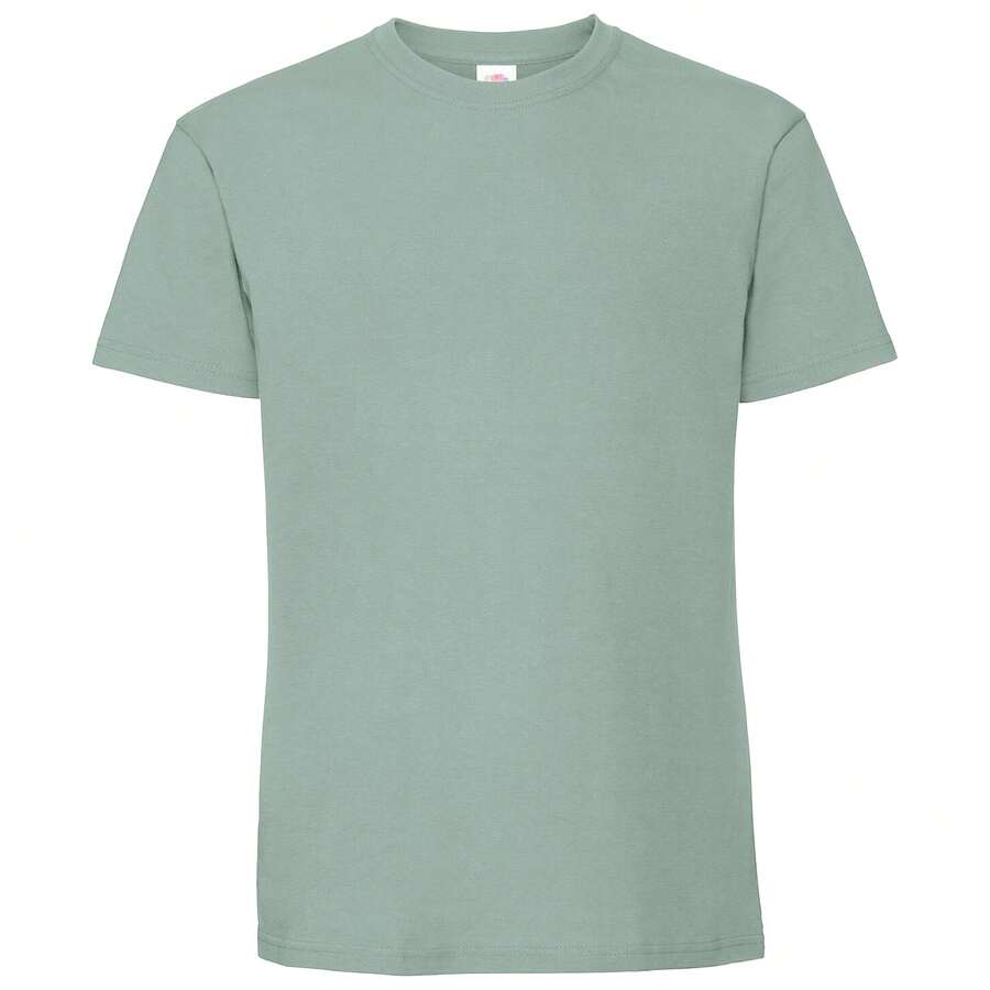 Fruit Of The Loom Mens Ringspun Premium T-Shirt - Sage - View 1