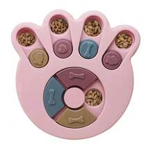Dog Puzzle Toys Slow Feeder Interactive Increase IQ Food Dispenser Non-Slip Slowly Eating Bowl Cat Dogs Food Games - Pawprint Pink - View 12