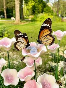 3pcs Bee & Butterfly Feeder Set - Handmade Ceramic Dish, Suitable For Indoor Decor And Outdoor Bee Feeding - A - View 3