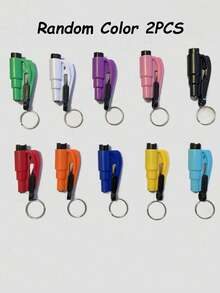 1 pieza Martillo de multifuncional para automóvil, incluye funciones de rompedor de ventanas y cortador de cinturón de , para escape de emergencia, esencial portátil para estudiantes de vuelta a la escuela - A - Ver 14