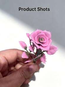 20件迷你人造玫瑰，7cm/2.8in逼真塑料花，易於照顧的四季花朵，適用於仙女花園、婚禮、房間裝飾、模型屋微縮、DIY手工藝和桌面中心裝飾，非常適合情人節、聖誕節、汽車、陽台、露台和花園 - 迷你玫瑰 - 查看 8