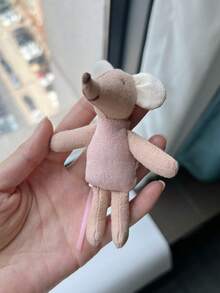 [Bayi Tikus Malaikat] 1 buah Boneka Tikus Mini Kain Buatan Tangan 10,5 cm untuk Bermain Peran dan Interaksi - Bayi Tikus Malaikat - View 13