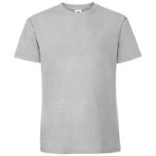 Fruit Of The Loom Mens Ringspun Premium T-Shirt - Zinc - View 1