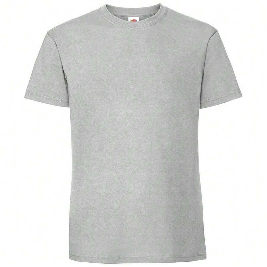 Fruit Of The Loom Mens Ringspun Premium T-Shirt - Zinc - View 1