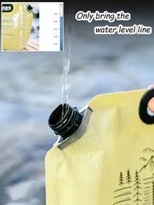1個/2個/8.5L 可折疊便攜式戶外露營水袋附閥門，儲水袋，緊急水瓶儲存，男女通用，餐前準備，適用於露營、旅行、徒步、野餐、燒烤、緊急備用，戶外必需配件，廚房小工具 - 彩色 - 查看 4
