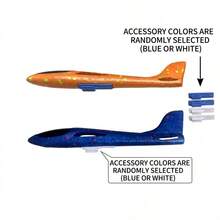 1pc Foam Airplane Launcher, Outdoor Interactive Catapult Glider - Multicolor - View 9