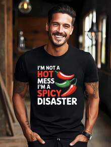 Men T-Shirts - 黑色 - 查看 1
