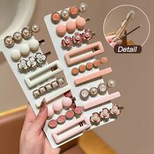 6pcs Original High-End Hair Clips Suitable For Daily Wear,Hair Claws - Pink - View 2
