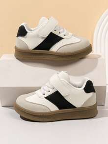 1 Pair Versatile Fashion All-Season Unisex Flat Sneakers, Quality Choice, Accompanying Children's Happy Growth. - White - View 5