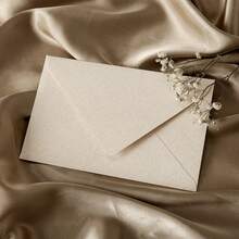 10/20/50/100pcs White Linen Texture Envelopes, Wedding Invitation Envelopes, Cards/Letters/Postcards Packaging Envelopes With Wax Seal Stickers - White - View 5